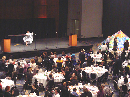Dance performance by young artist from Costa Rica, September 12, 2003