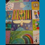 Close-up of Art for Peace Pyramid, Awards Ceremony, September 12, 2003
