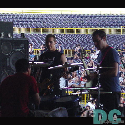 Matchbook Romance get's ready to start their set.