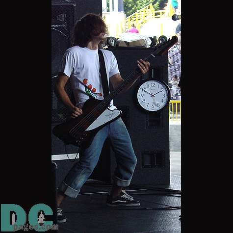 Rufio's bassist really gets into the music.