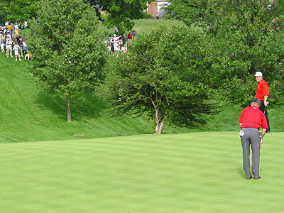 A Pro about to swing