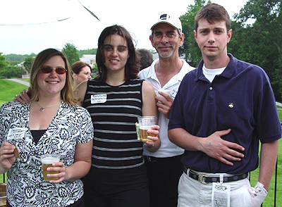 Enjoying the golf and not to mention the free drinks
