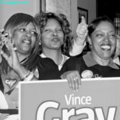 Supporters of Vince Gray