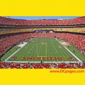 Washington Redskins Home Opener - Great shot from the upper deck end zone at Fed Ex Field.