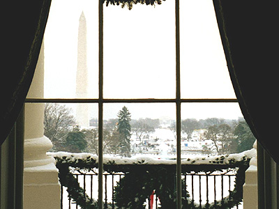 Amazing views scene through every window in the White House