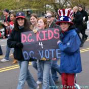 D.C Kids 4 D.C Vote - Sincere youth joined their parents on the April 16,2007 march on Capitol Hill demanding Congressional Voting Rights for DC residents.