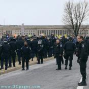 Virginia State Police in riot gear.