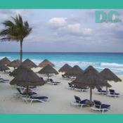 white sand cancun beach
