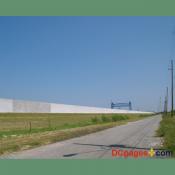 August 2, 2007 - Ninth Ward of New Orleans - Repaired Levee wall- Industrial Canal