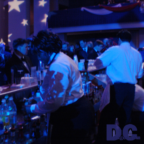 Inaugural bartenders working