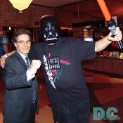 The Dark Lord and the Uptown Manager get excited for the premiere. "Today will be a day long remembered. It has seen the Birth of Darth Vader, and will soon see the end of the Rebellion."