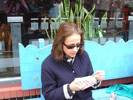 Nancy Balaban traveled all the way from London to enjoy Taste of Bethesda.