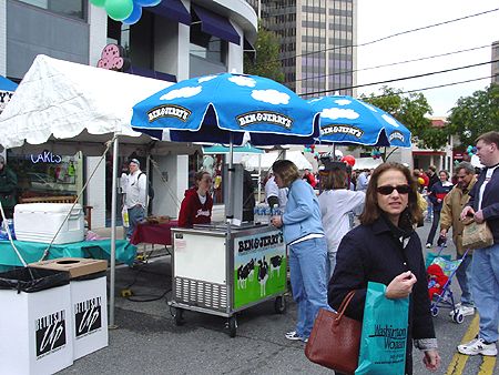 Ben & Jerry's were one of the many stands people could choose from on Saturday.