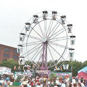 All couples love a long ride on a tall ferris wheel.