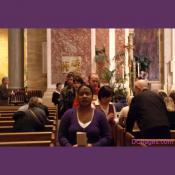 Black Ash Cross on Forehead