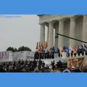 Color Guard at Lincoln Memorial