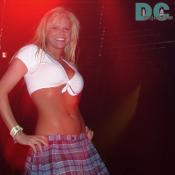 hot blonde spring break party girl