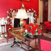 The Red Room was decorated to make people feel right at home in the White House.