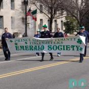 St Patricks Day Parade - Prince George's County Firefighters, Emerald Society.