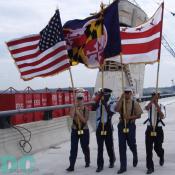 Color Guard for the United States of Maryland and Virginia working hand-in-hand with the District of Columbia government.
