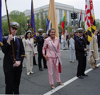 2003 Cherry Blossom Festival:  Maryland celebrates her Cherry Blossom Princess. 