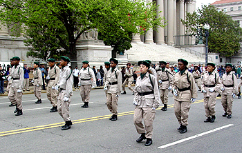2003 Cherry Blossom Festival: The Marching Elites help celebrate the Cherry Blossom Festival. 