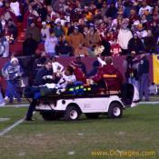 Randy Thomas's season ending injury had a major impact on the Redskins during the playoffs.