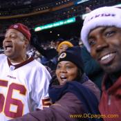 Redskins fans erupted in triumphant  
 celebration. Nothing is better than beating Dallas.