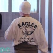 This was a funny shirt. EAGLES PHILADELPHIA - A Drinking Town - With A Football Problem