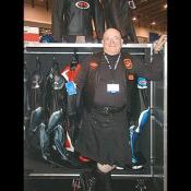 Cima International's very own Ken Smalley, with a good assortment of leathers and other fine gear 630)671-9710 or e-mailhelmets@aol.com