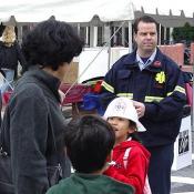 Bethesda Fire and Rescue squads came out to participate in the event. They also gave out fireman hats to children.